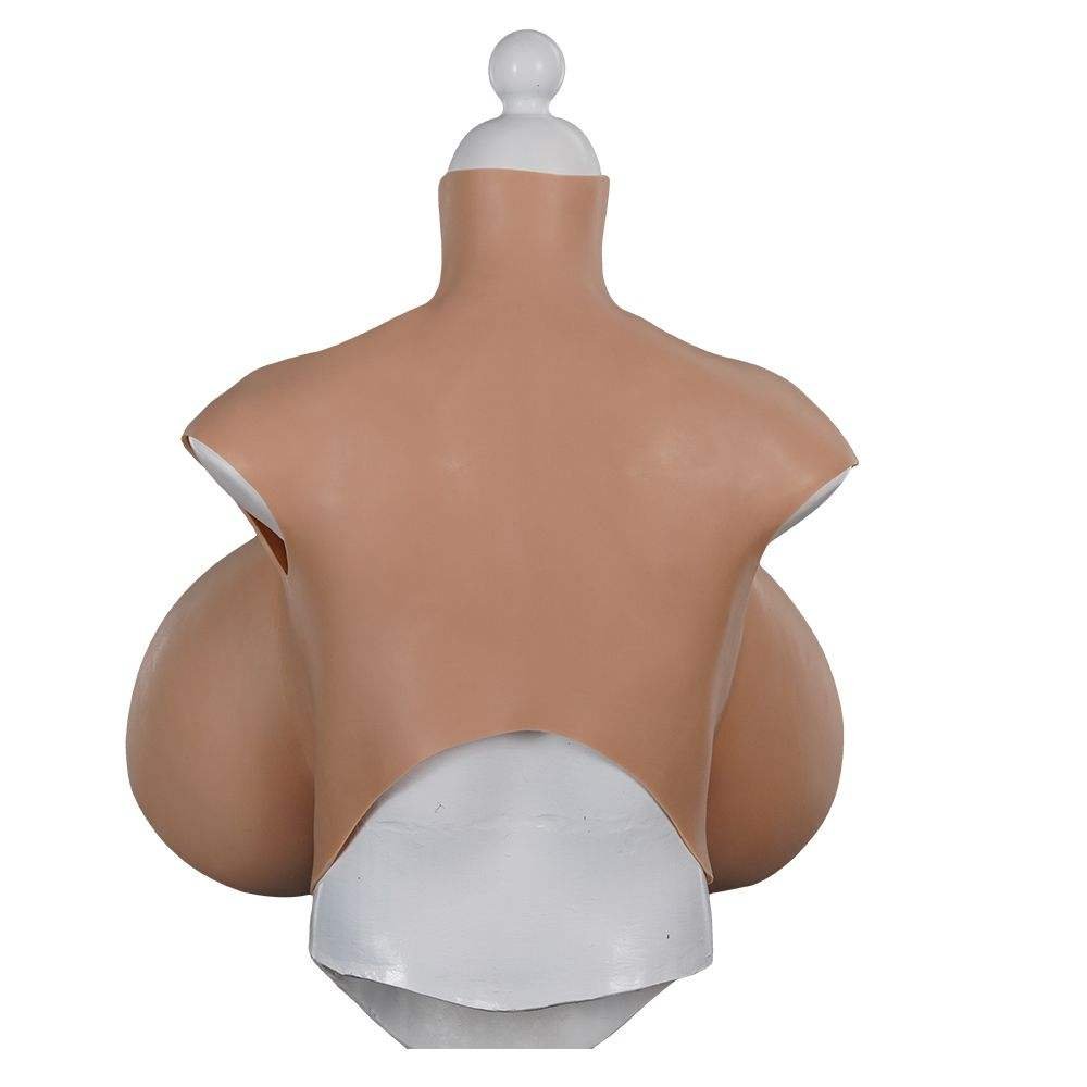 Shemale CD Silicone Boobs Forms With Clavicle Plump Big Breast Sexy Figure Shapewear For Trans Cosplay Show Props