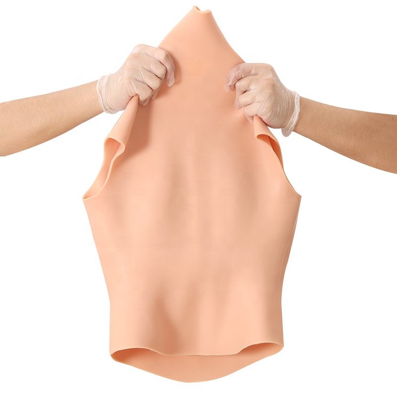 Half Body Fake boobs for Cross-dressers Silicone Breastplate Realistic Breast forms Transgender Drag Queen man to woman