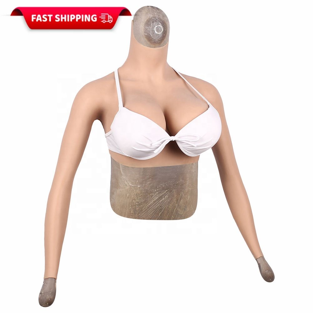 Crossdresser Breast Forms with arms Fake Boobs Super Thin Material Silicone Tits Shemale Transgender Cosplay