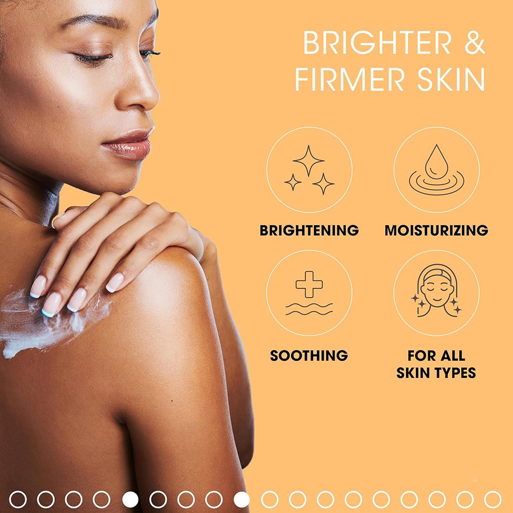 Vitamin C Face Body Lotion Moisturizer Firming & Brightening Cream with Tranexamic & Mandelic Acid Oil Form