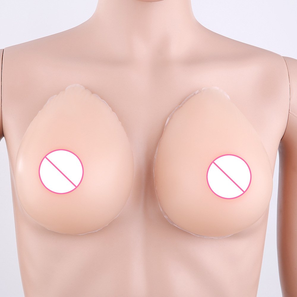 Simulation Waterdrop Silicone Chest Realistic Artificial Fake Boobs Silicone Breast Plate For Breast Cancer Mastectomy