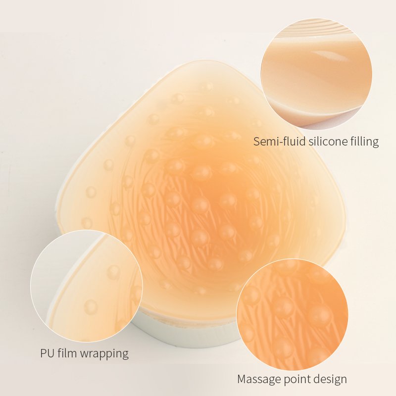 Triangle Silicone Breast Forms Prosthesis Breast for Mastectomy Crossdresser