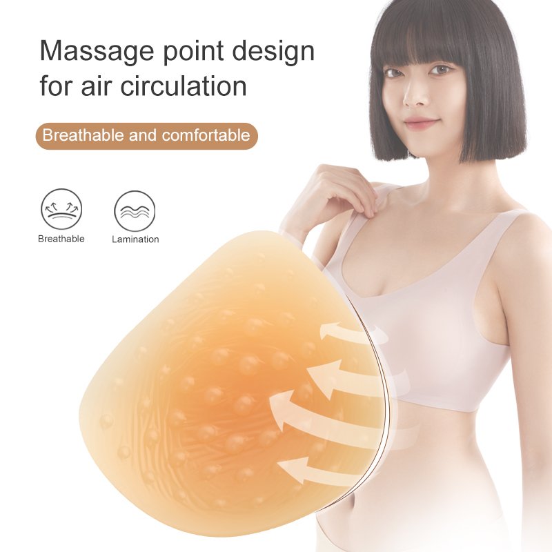 Triangle Silicone Breast Forms Prosthesis Breast for Mastectomy Crossdresser