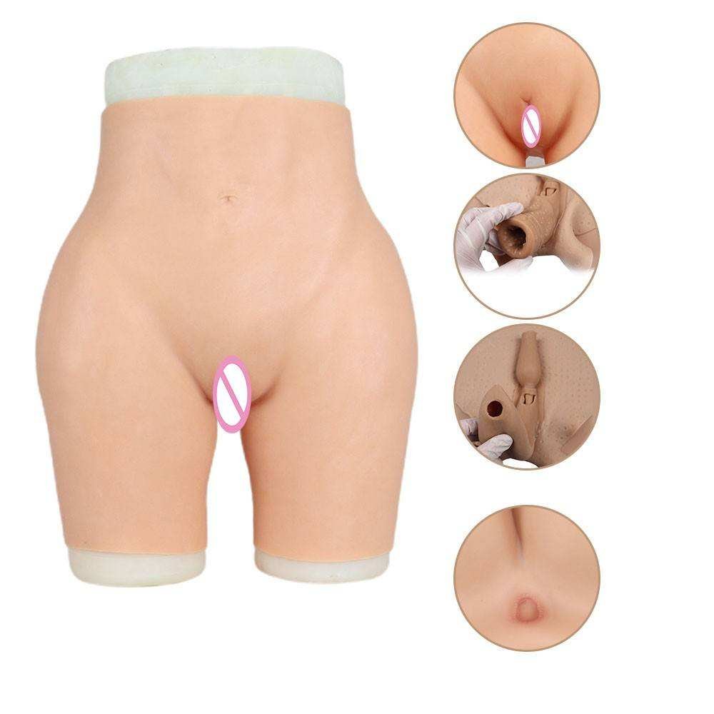 Artificial Silicone Boobs Enhancer Chest False Breast Forms Fake Vagina Pants Buttock and Hip Enhancer Padded For Crossdresser