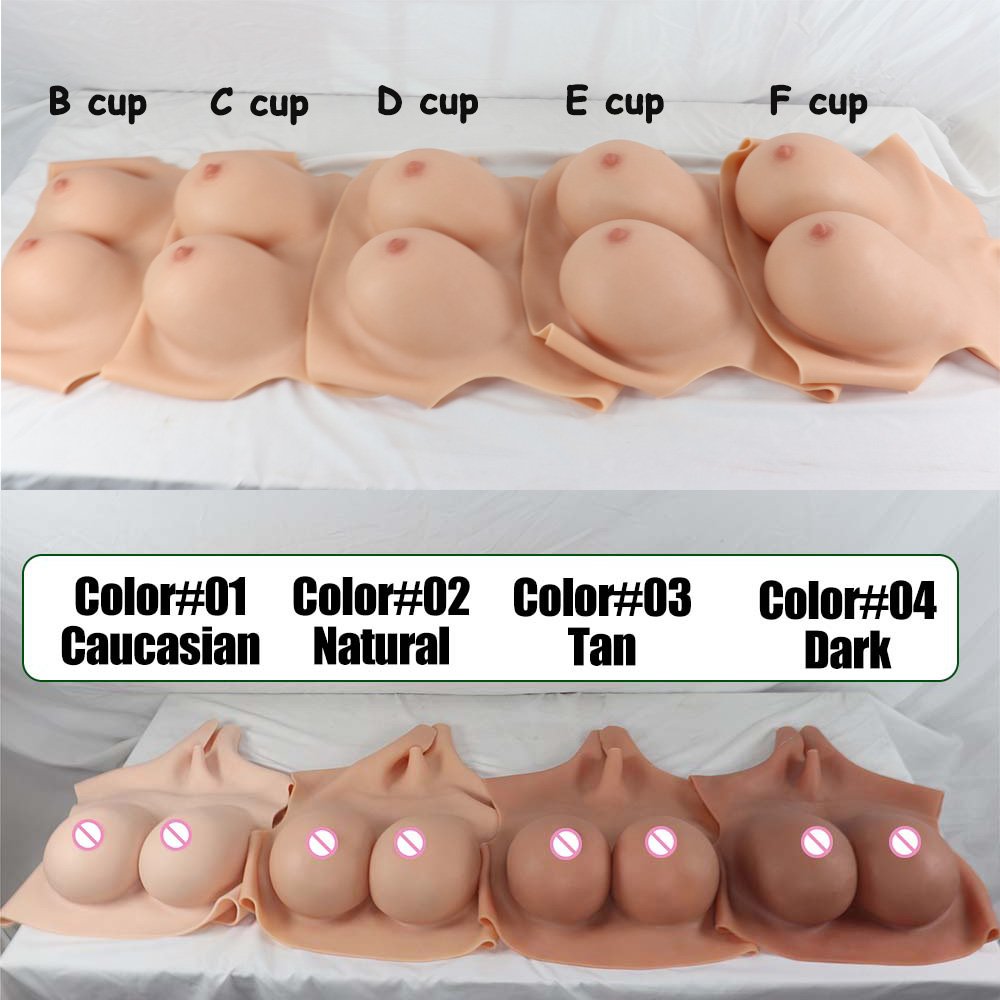 Cosplay Silicone Breast Forms Fake Artificial Boobs Enhancer Chest for Drag Queen Shemale Transgender Crossdresser