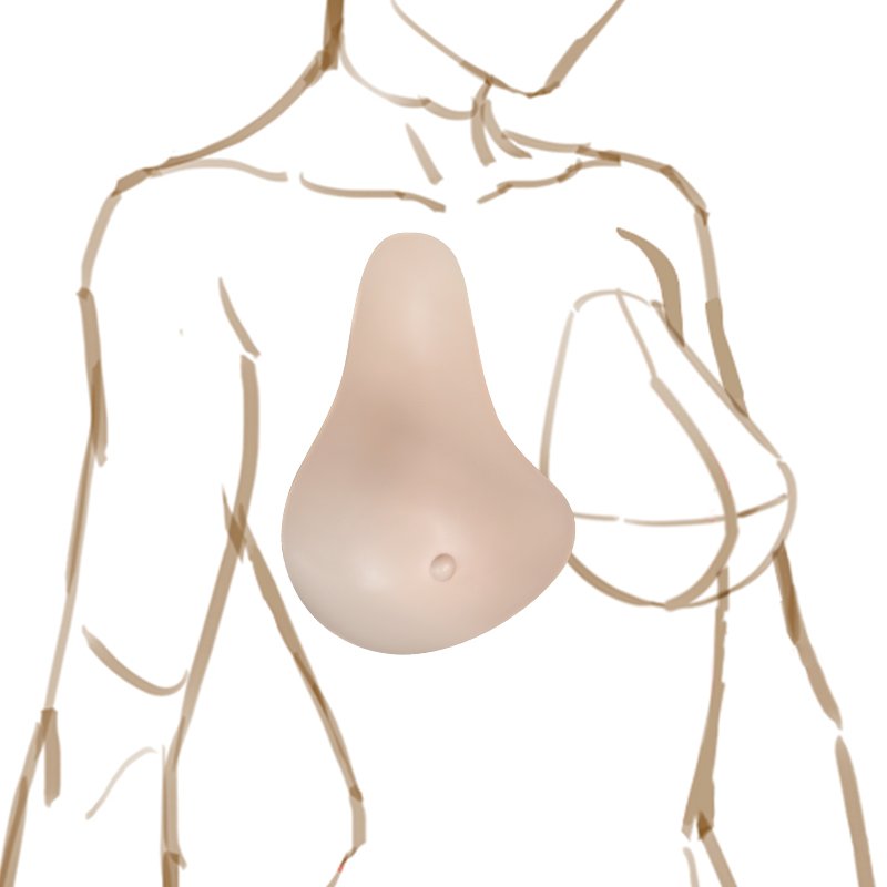 URCHOICE Extended Lightweight Fake Silicone Breast Pads Big Boobs For Breast Cancer Postoperative Mastectomy Prothesis Bra