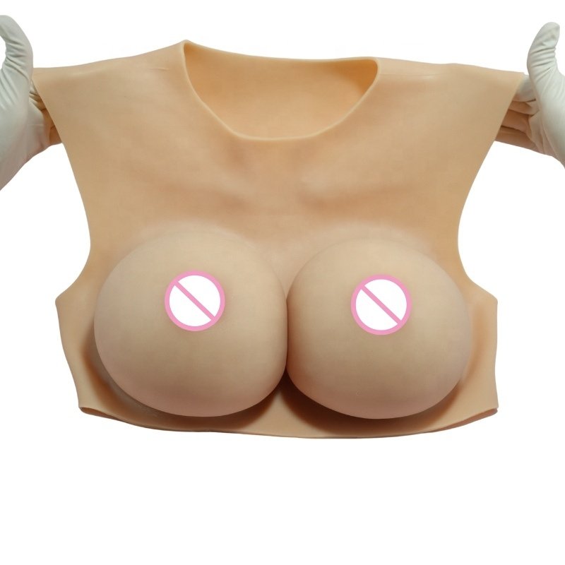 New Arrival Silicone Boobs B Cup Crossdressers Silicone Breast Low Neck Fake Breast For Crossdresser For Male To Female