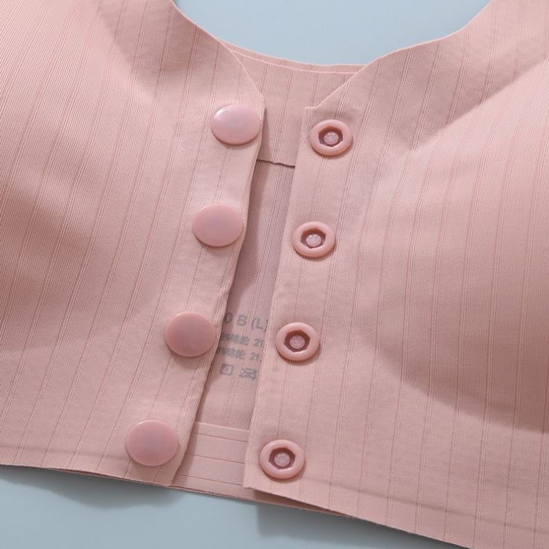 Mastectomy Breast Forms Bra Front Closure Designed with Pockets for Breast Implants