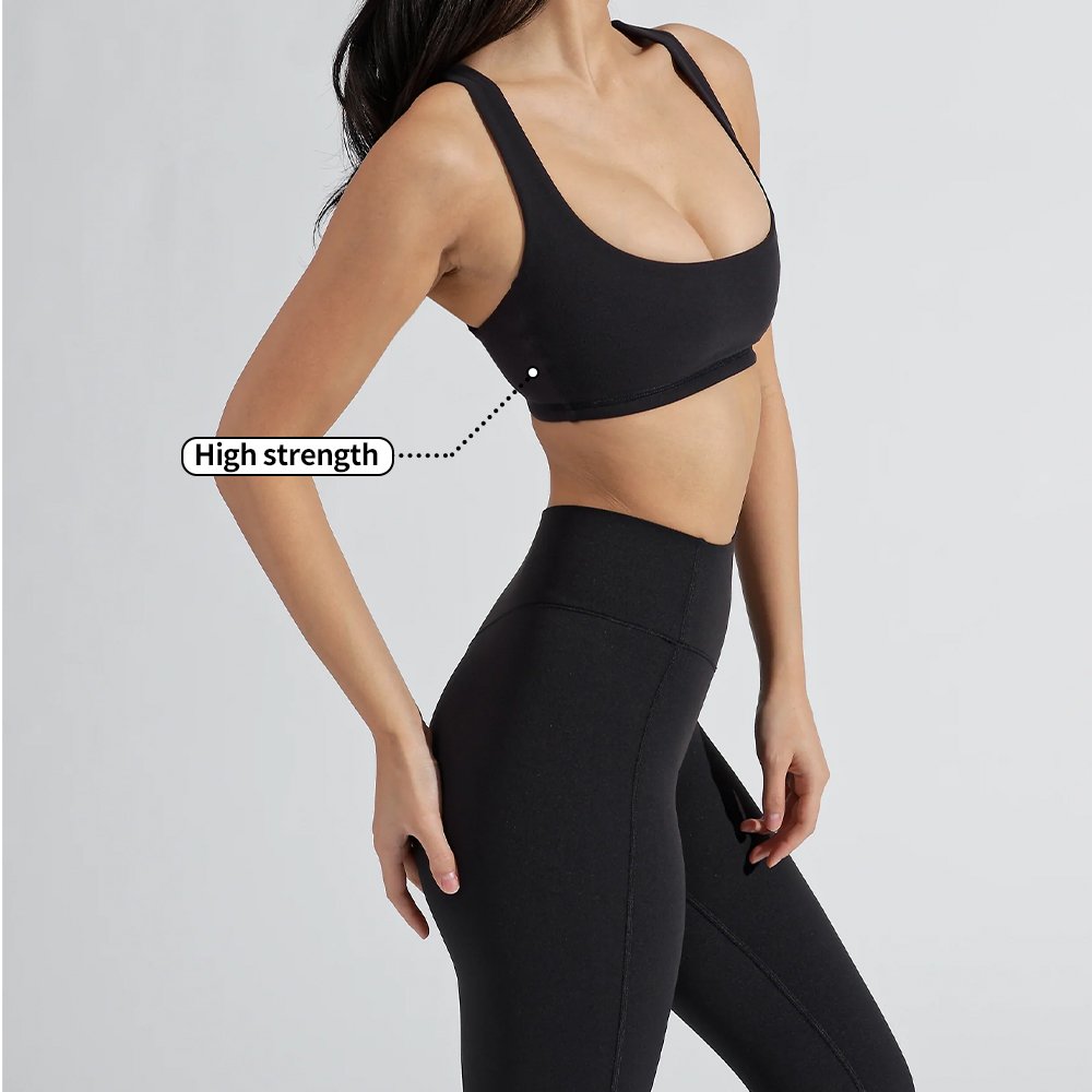 Customization Spandex Nylon Women Blank Push Up Gym Bra Workout Top Fitness Cross Back Yoga Sports Bra