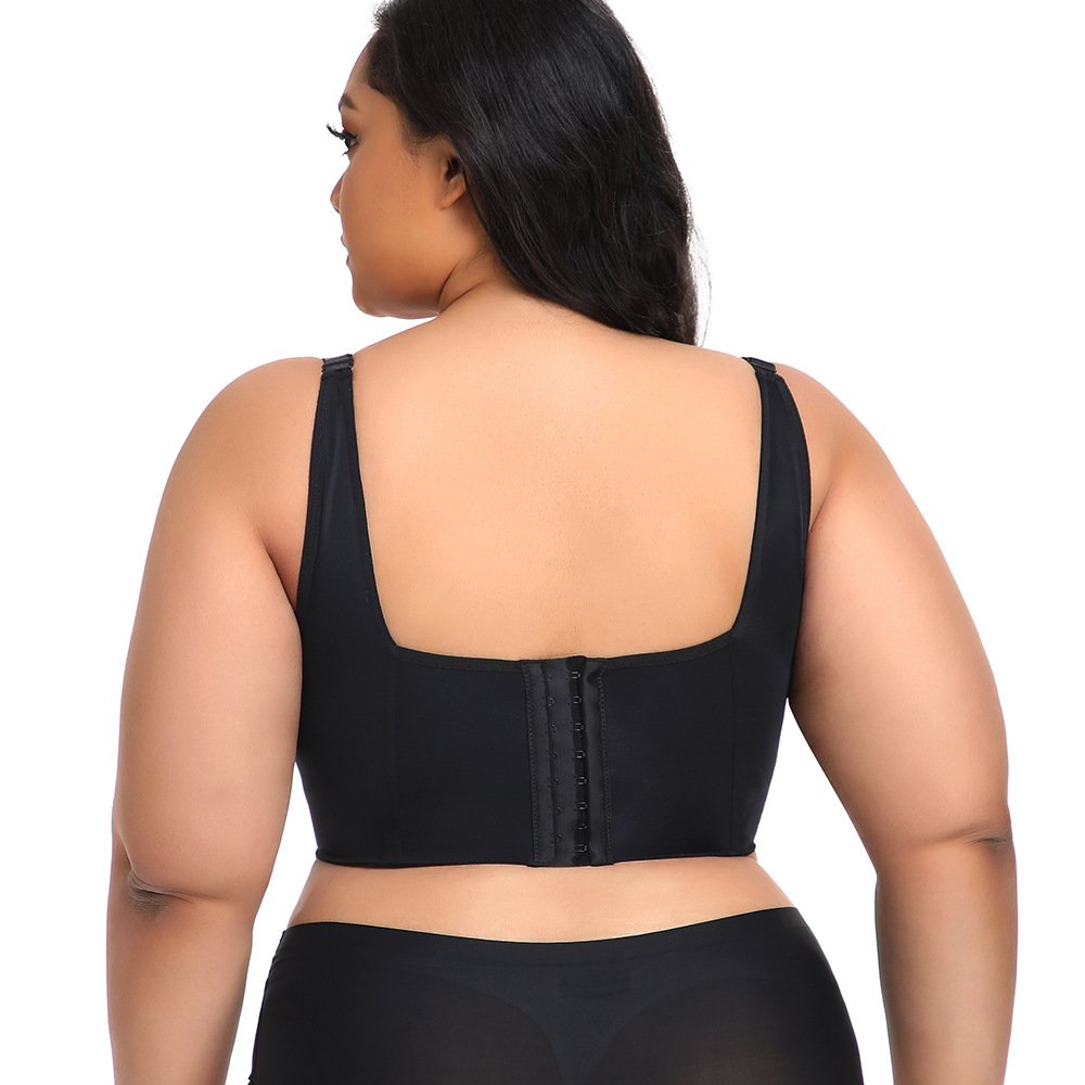 Plus size womens bra push up shaped underwear the body back sports bra 34-46 C D DD E