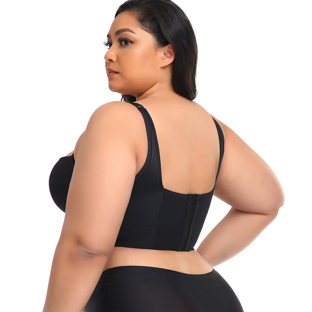 Plus size womens bra push up shaped underwear the body back sports bra 34-46 C D DD E