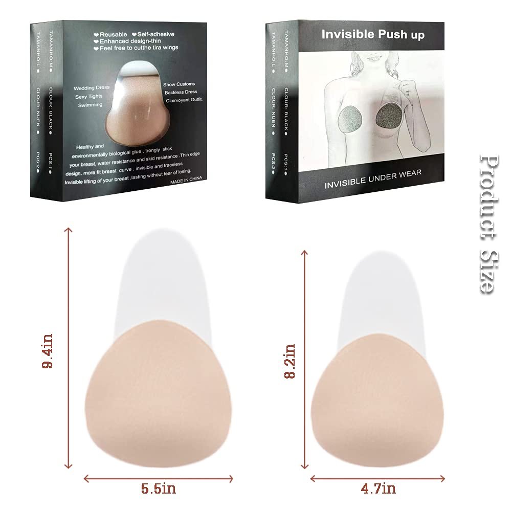 Sticky Bra Push up Adhesive Bra Invisible Lift up Strapless Backless Silicone Bra for Breast Lift