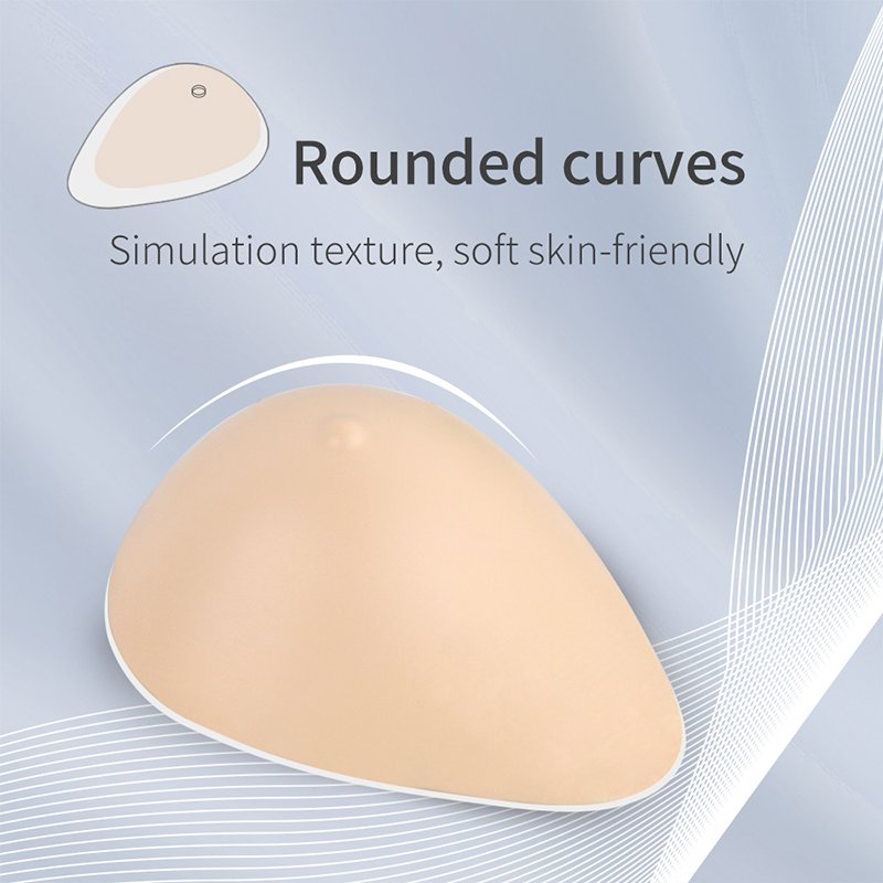 One Piece Water Drop Lightweight Silicone Breast Forms Breast Prosthesis For Mastectomy Concave Bra Pad