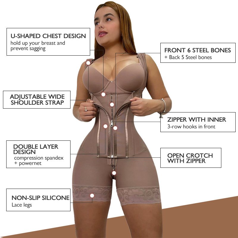 High Compression Tummy Control Stage 1 Colombian Garments Wholesale Post Op Surgery Fajas Colombianas Shapewear For Women