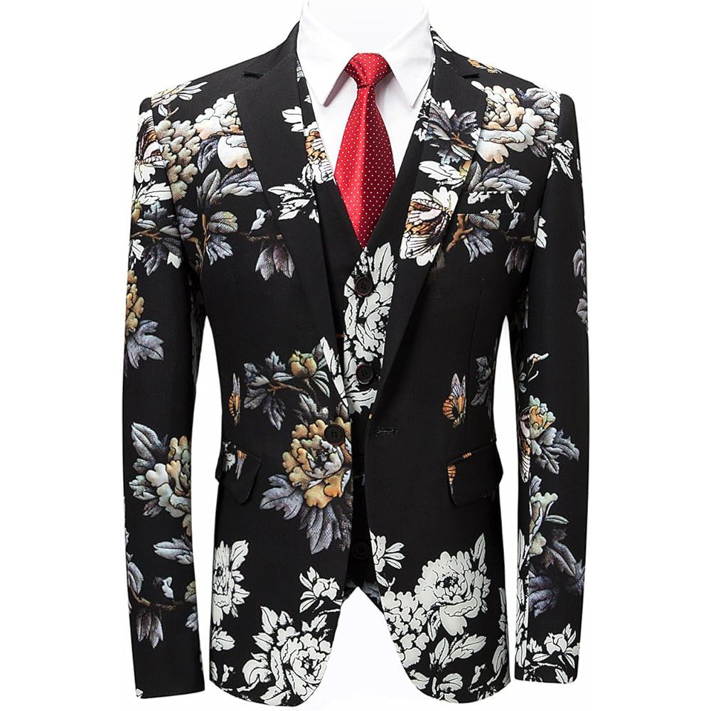 Custom Men's High Quality Embroidery Purple Suits 3 Pieces Plus Size Slim Fit Single Breasted Forms Wedding Dress Tuxedo For Men