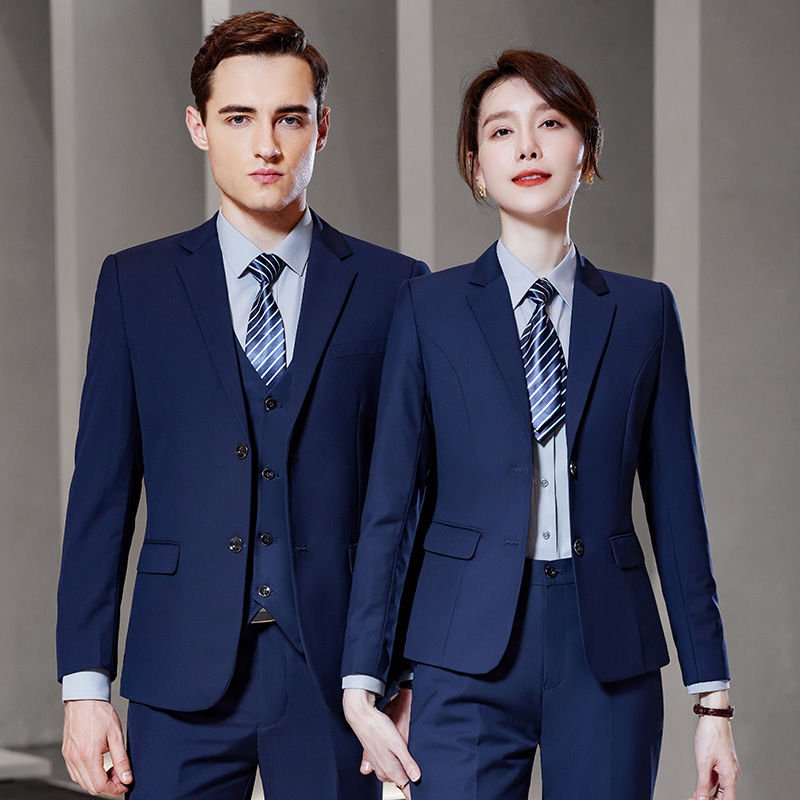 2023 wholesale Single Breasted Professional slim fit suit men breast forms suit