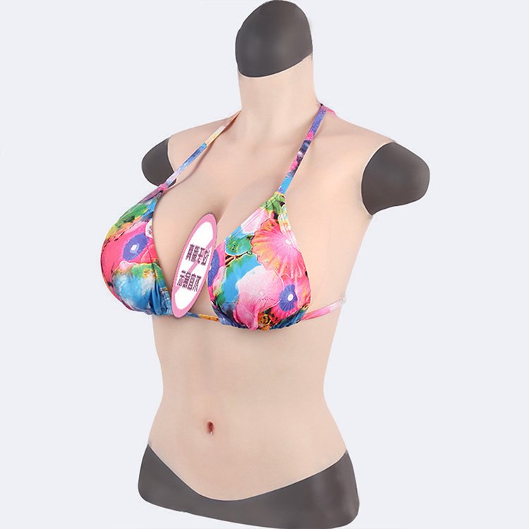 Factory Sale Sleeveless Half Body Silicone Breast Form C-G Cup Sexy Artificial Breast Artificial Boobs