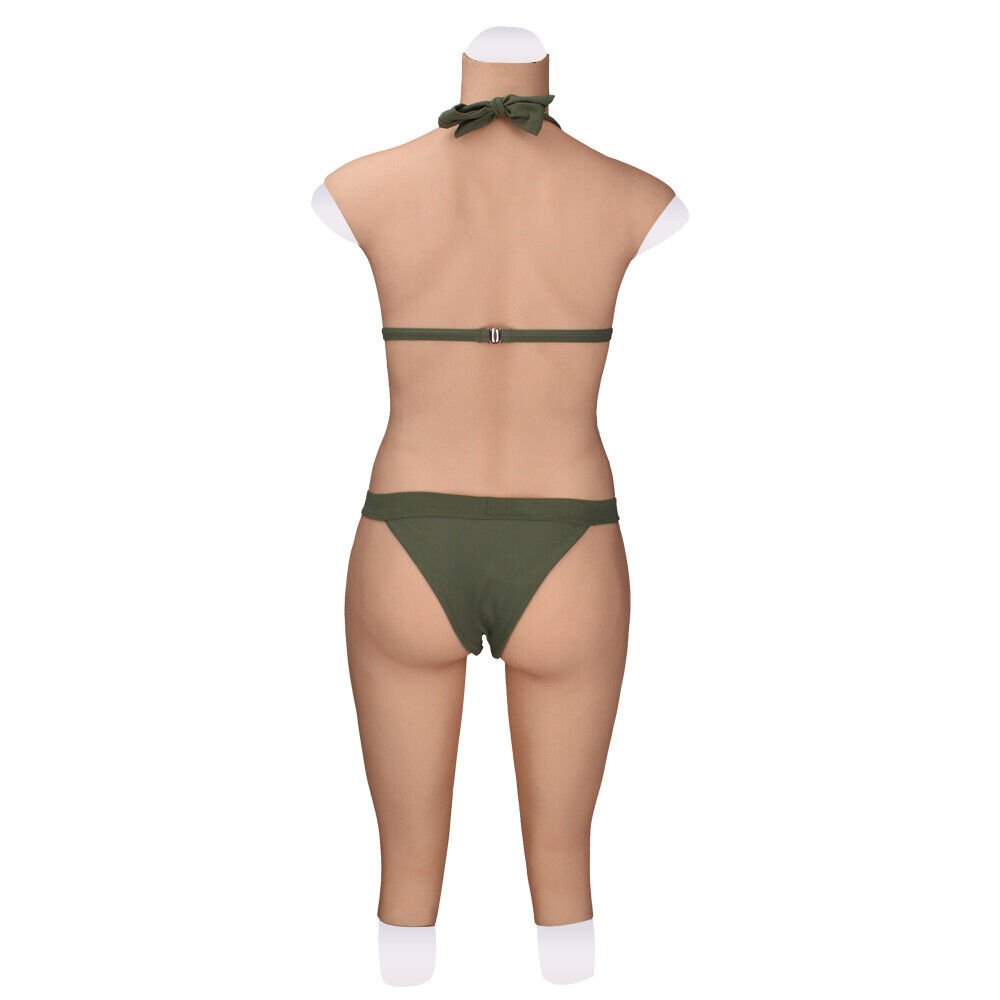 No oil Silicone D/E Cup Breast Forms Body Suit For Crossdresser Men to Women Silicone Full Bodysuit for cosplay