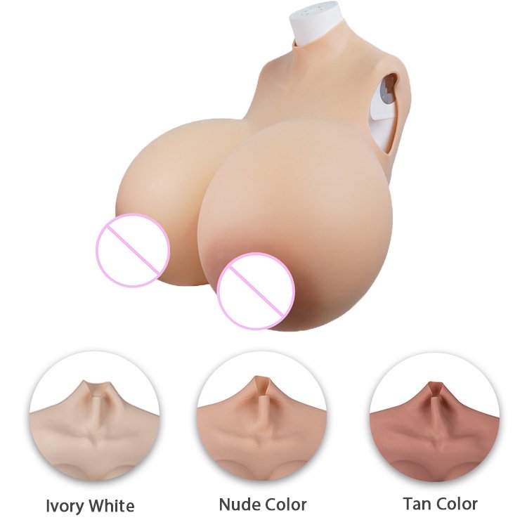 False Artificial Boobs Silicon Botton Filling Silicone Breastplate Breast Forms Boob For Cosplayer Crossdresser Transgender