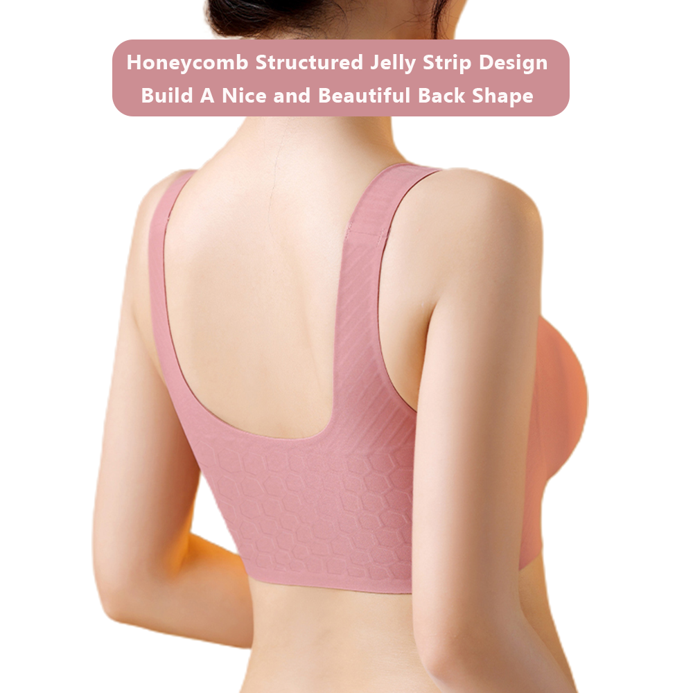 Pengsheng Women Wireless Full Cup Plus Size Bras For Big Women Ice Silk Bra For Women Full Coverage 5XL Tank Top
