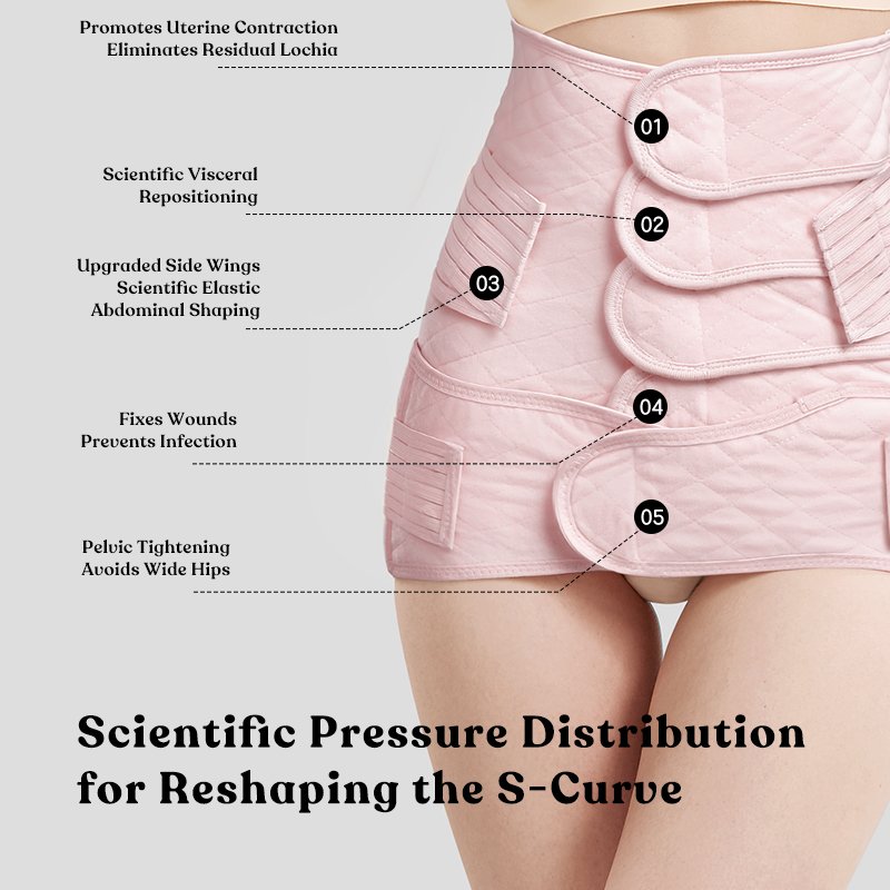 KUB Maternity Postpartum Shaper Double Belt Waist Trainer Post Partum Girdle Post Surgery Belly Bands Postpartum Belt