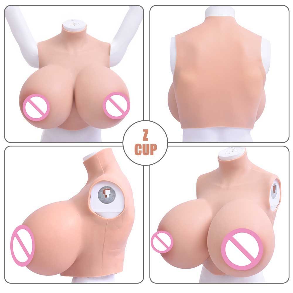 DIY S/Z Cup Customized Inflatable Silicone Filling Breast Forms False Artificial Boobs for Cosplayer Crossdresser LGBTQ+