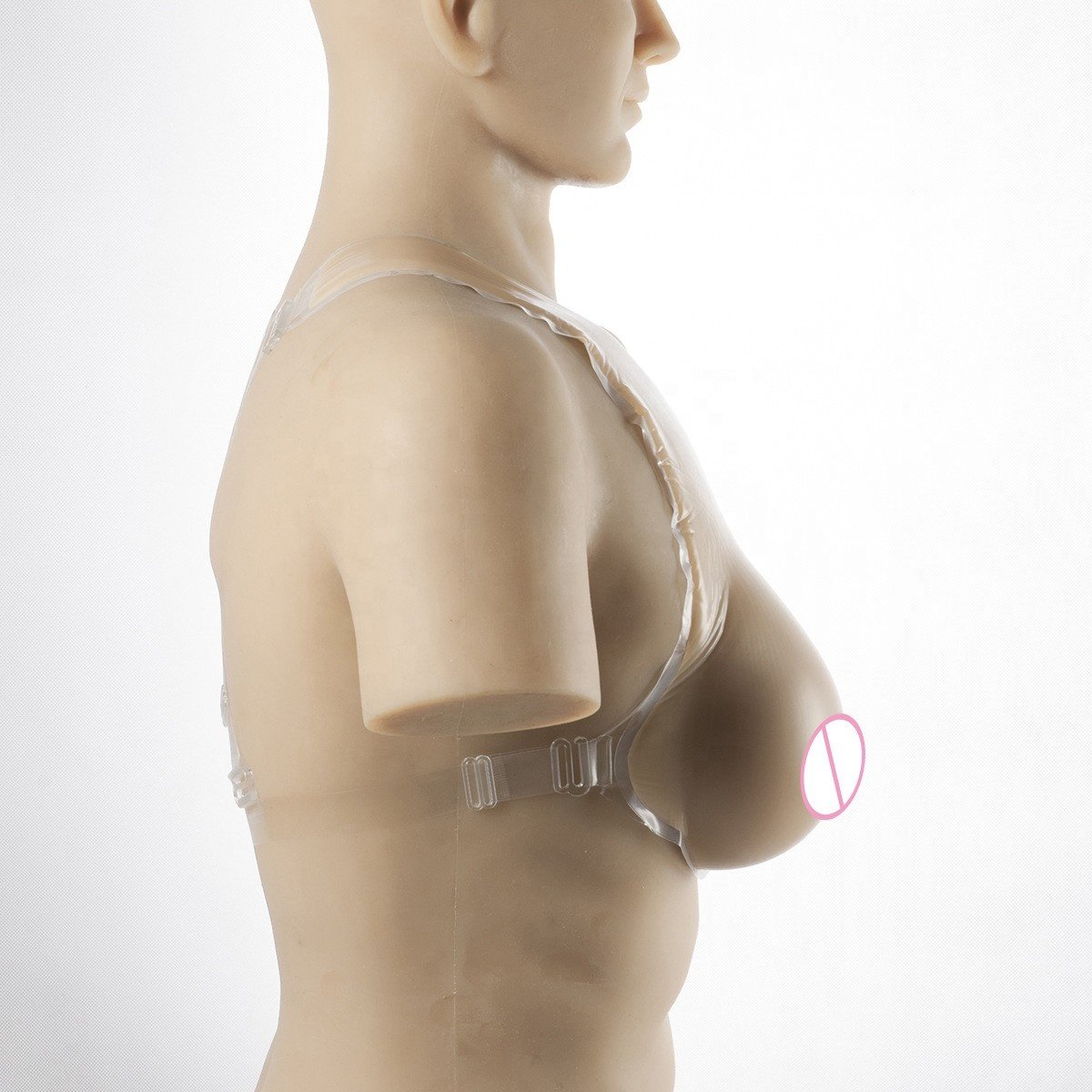 in Stock XL XXL Huge Silicone Breast Forms Vest for Transgender Adults Healthy Skin Brown Customizable Sizes G Cup E Cup