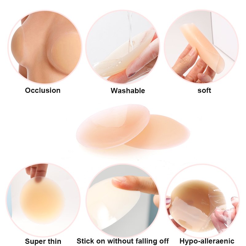 Breast Nipple Stickers Covers For Women Adhesive Bra Adhesive Silicon intimates accessories Seamless breast Nipple Cover form