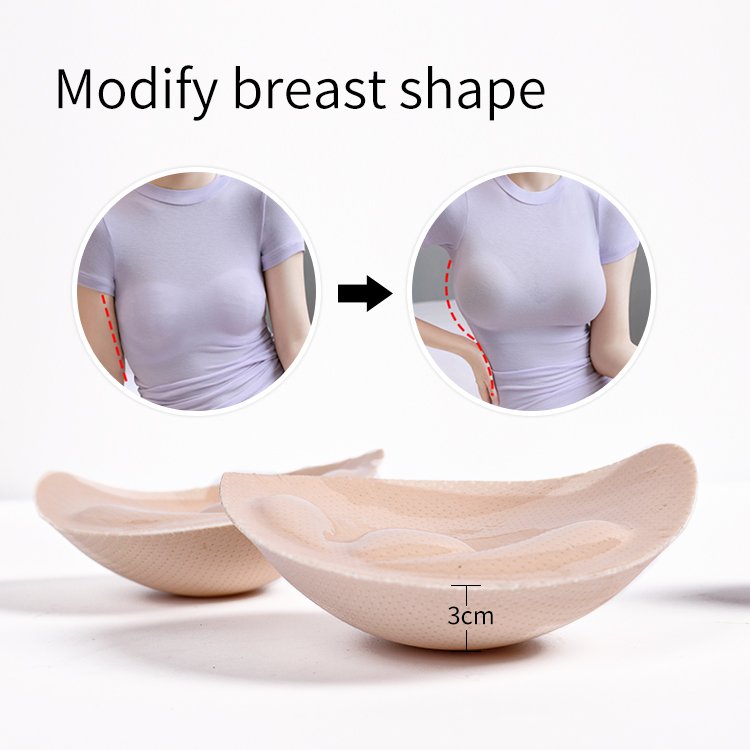 Push Up Thicken Bra Insert Sticky Breast Pad Adhesive Padded Foam Bra Cup