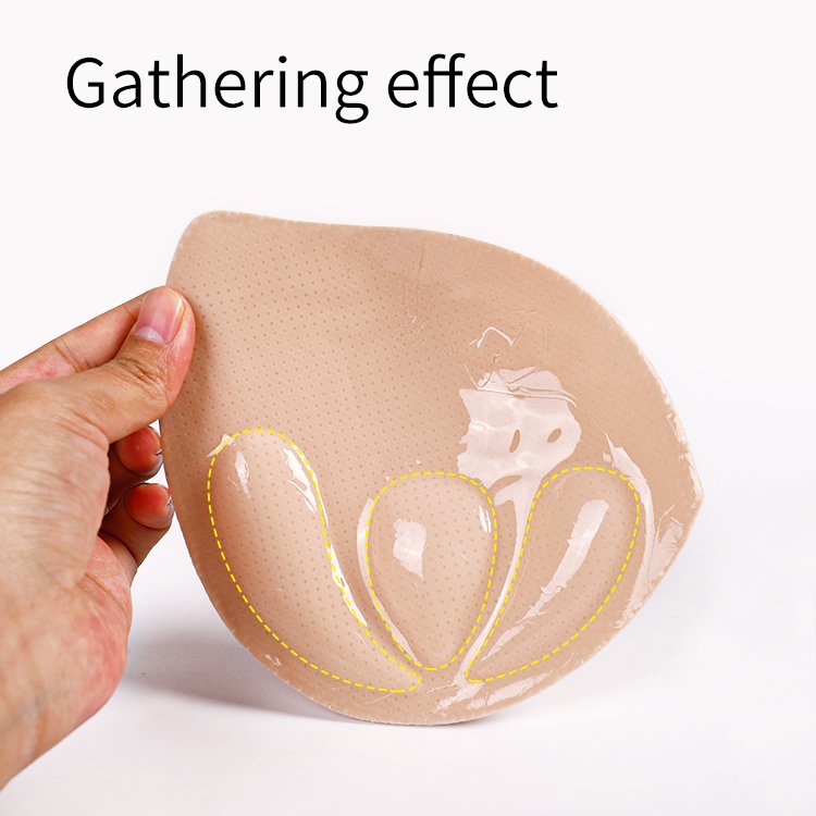 Push Up Thicken Bra Insert Sticky Breast Pad Adhesive Padded Foam Bra Cup