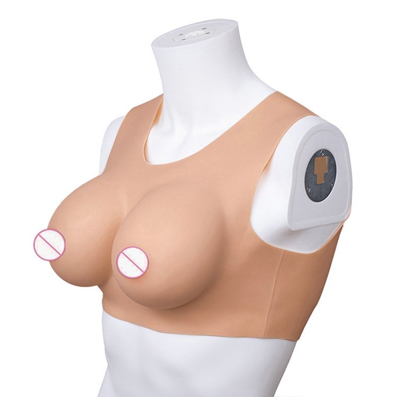 B-G Cup Silicon Breast Forms Round Neck1~2Kg Cross-Dressing Breast Prosthesis High Elasticity Big Silicone Boobs