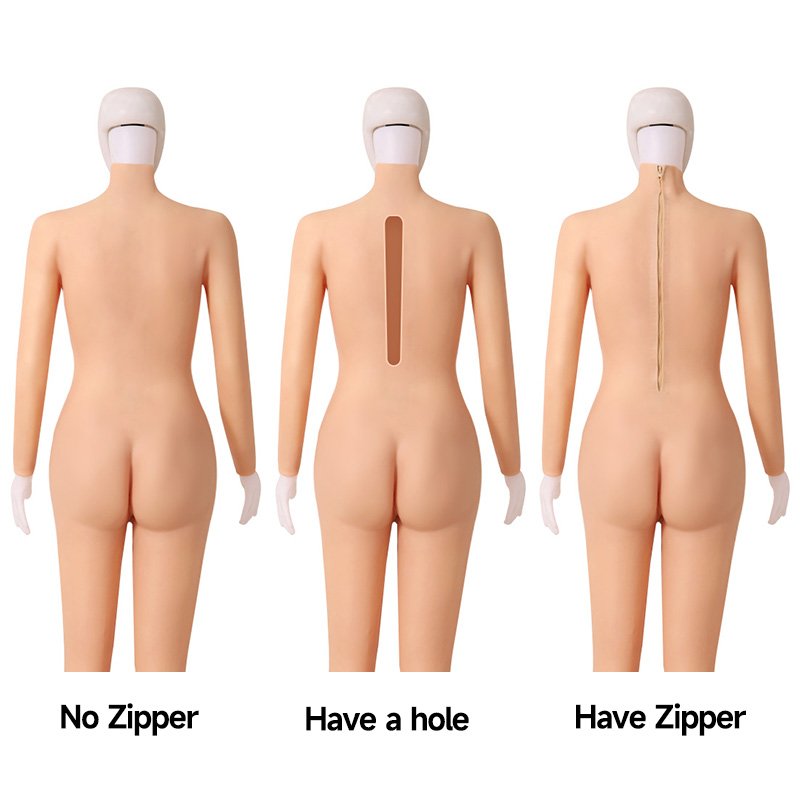 Silicone Bodysuit Breast Forms With False Vagina For Crossdressers Transgenders Silicone Full Body Suit Cosplay Male To Female