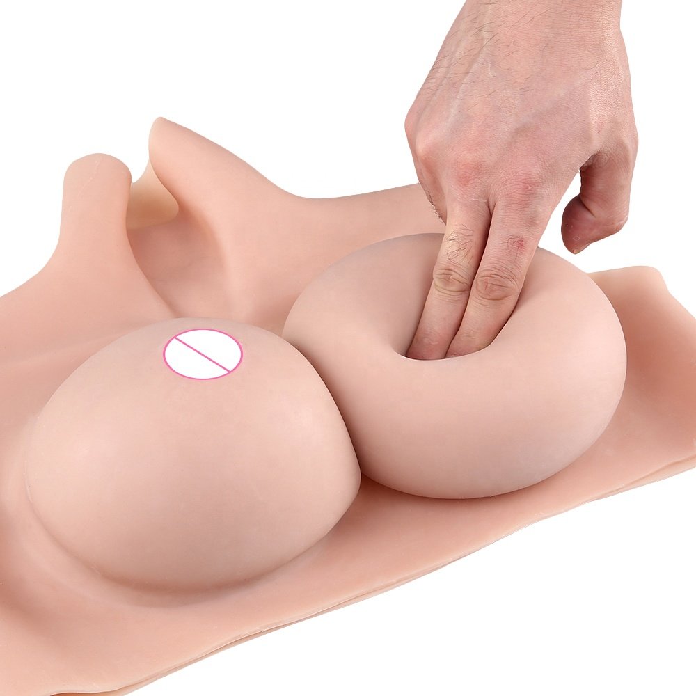 High Quality Silicon Breast Prosthesis Crossdresser Costume Shemale Silicone Fake Boobs Breast Form for Drag Queen