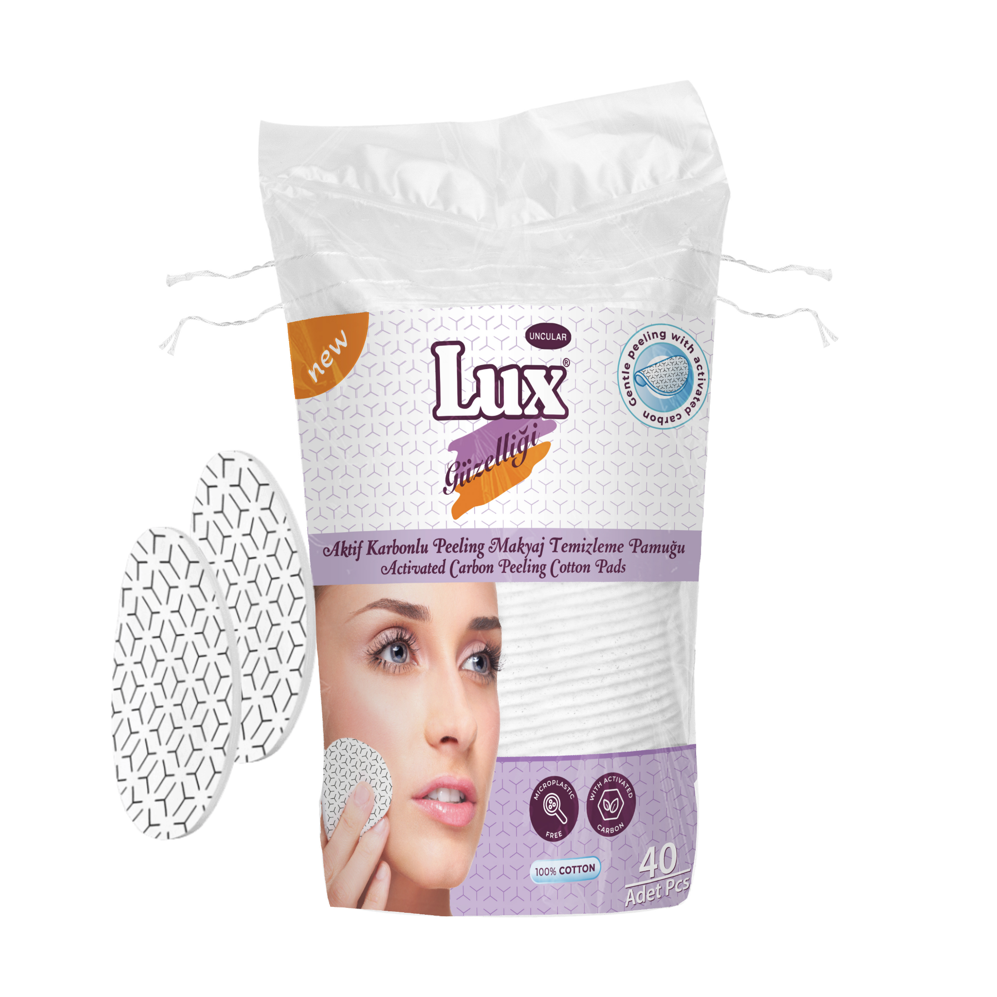 Uncular Peeling Pads oval 40 pcs Cotton Pad personal care beauty products High Quality peeling cotton pads