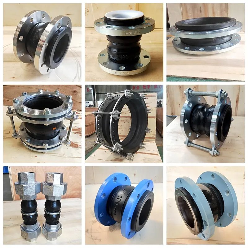 Formed Single Sphere Equal Rubber Expansion Joint with flange PN16 ANSI JIS DIN ASME of Air Water Oil Weak Acid 2 inch