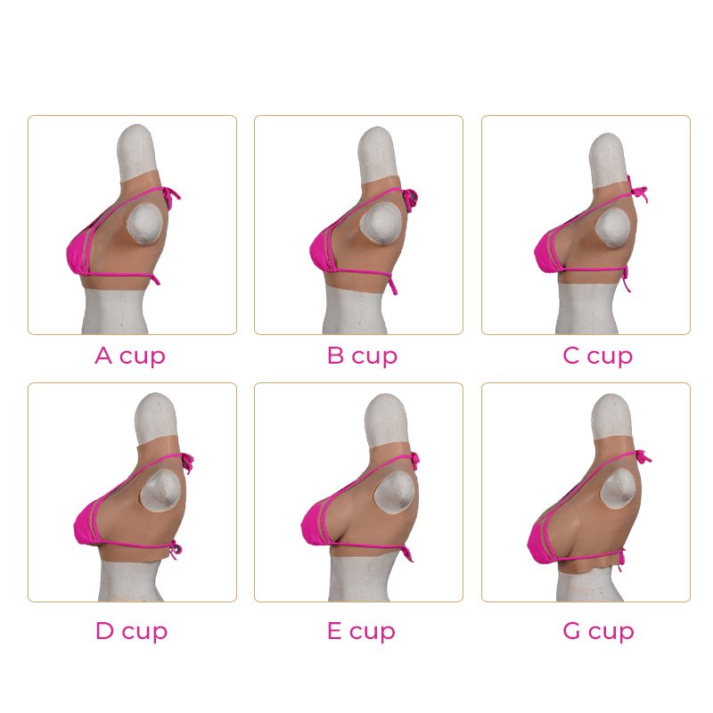 Silicone transvestite Sissy transvestite artificial breast A-G cup silicone fake boobs