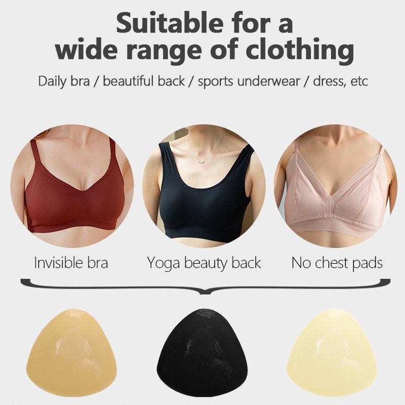 Strapless Lift up Insert Padded Backless Adhesive Push up Breast Form Pads Double Sided Sticky Bra