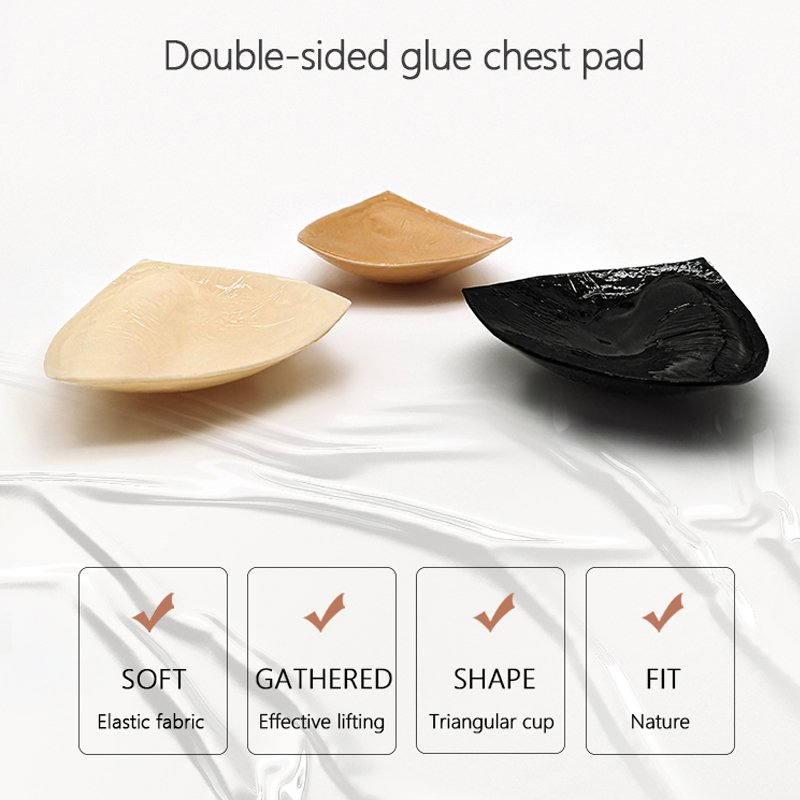 Strapless Lift up Insert Padded Backless Adhesive Push up Breast Form Pads Double Sided Sticky Bra