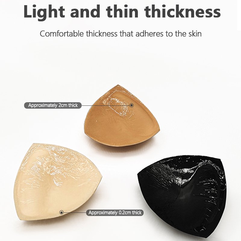 Strapless Lift up Insert Padded Backless Adhesive Push up Breast Form Pads Double Sided Sticky Bra