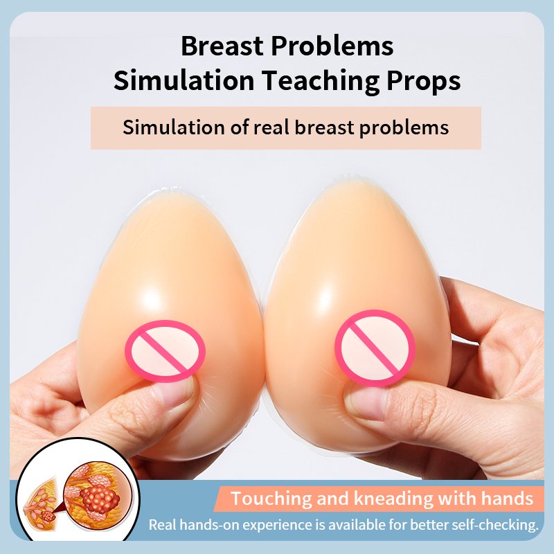 ONEFENG Super Small Silicone Breast Form for Breast Cancer Teaching Teardrop Shape 90-500g/piece Self-inspection