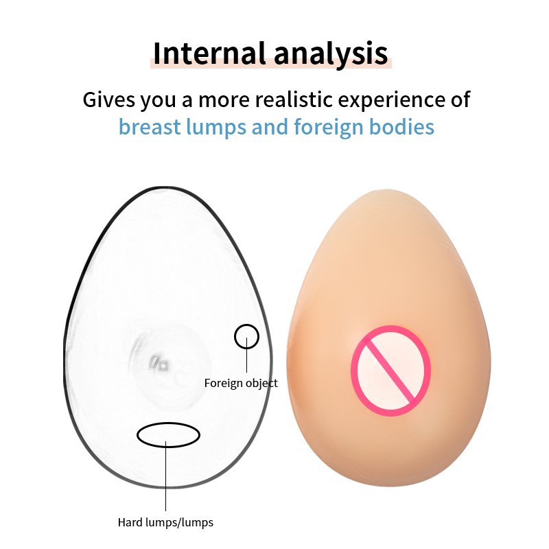 ONEFENG Super Small Silicone Breast Form for Breast Cancer Teaching Teardrop Shape 90-500g/piece Self-inspection