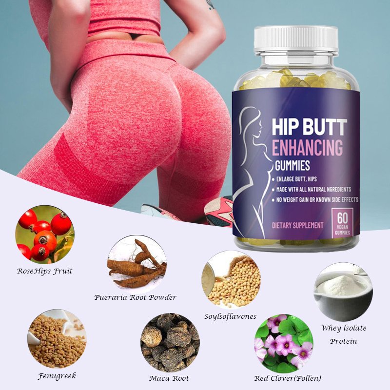 Wholesale Bearvana Breasts Maca Collagen Skin Very Effective Bbl Hips Apple Gummies for Buttocks