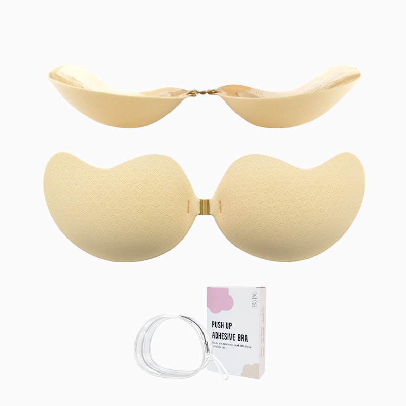 INVISFEEL invisible traceless bra set brief sets breast pads bra inserts adhesive bra E size women's brief sets