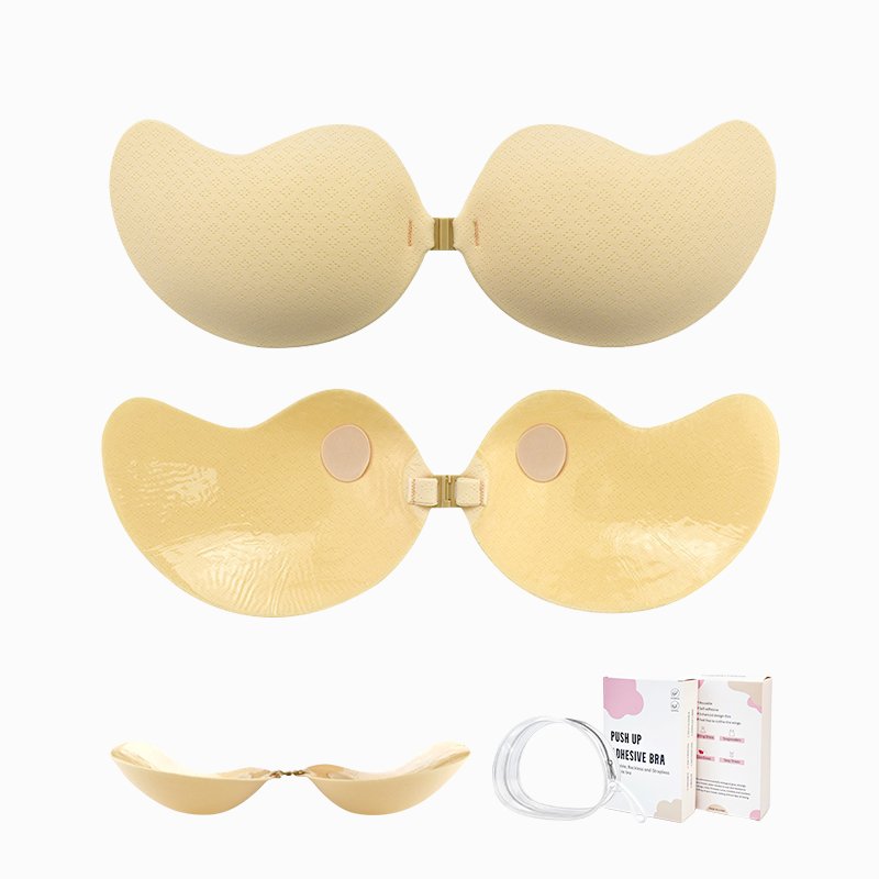 INVISFEEL invisible traceless bra set brief sets breast pads bra inserts adhesive bra E size women's brief sets