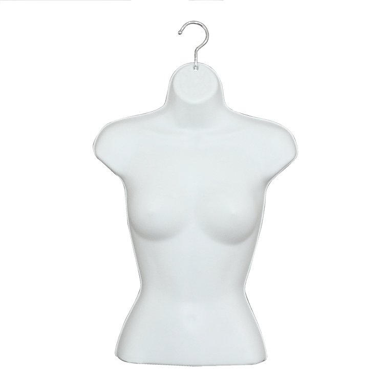 Cheap shop plastic used hanging curvy female underwear half body dress form lingerie mannequin torso female body femme bust
