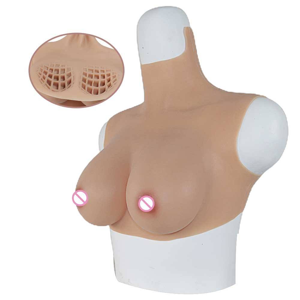 Honeycomb Design Postoperative Female Realistic Artificial Silicone Boobs Breast Enhancement Silicone Fake Breasts