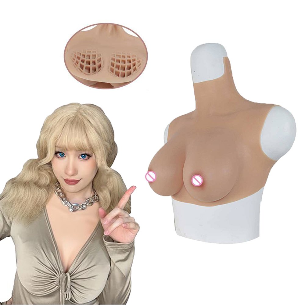 Honeycomb Design Postoperative Female Realistic Artificial Silicone Boobs Breast Enhancement Silicone Fake Breasts