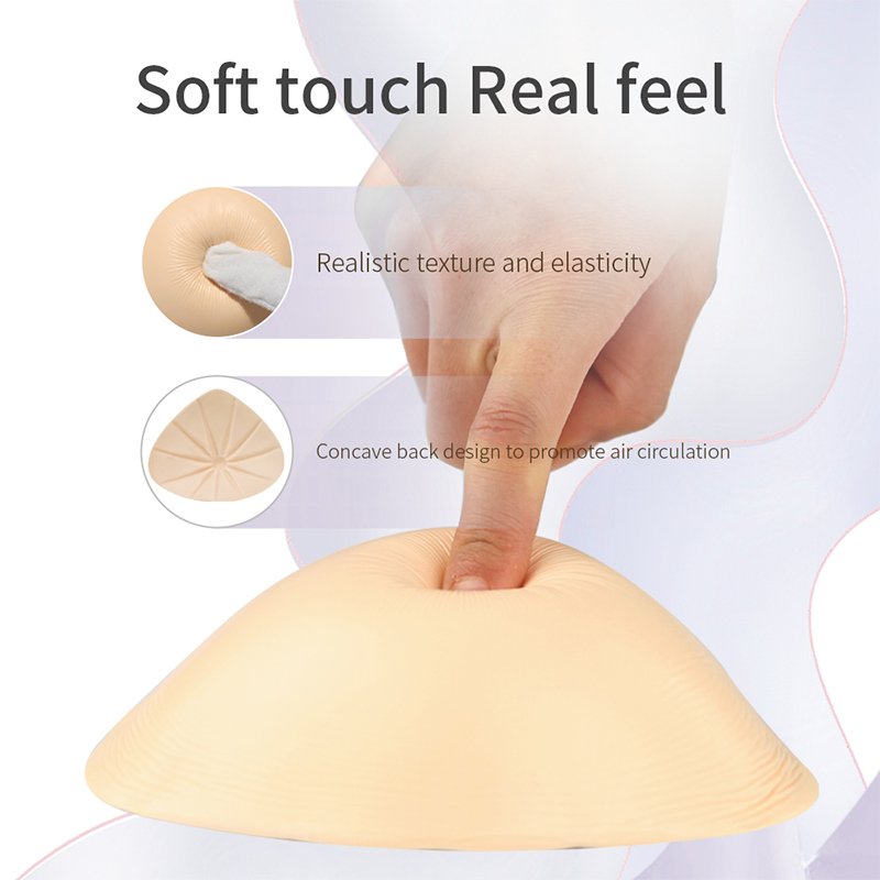QSB Triangular Silicone Prosthesis Lightweight Prosthesis Suitable for Breast Cancer Female Mastectomy 125-445g/Pc