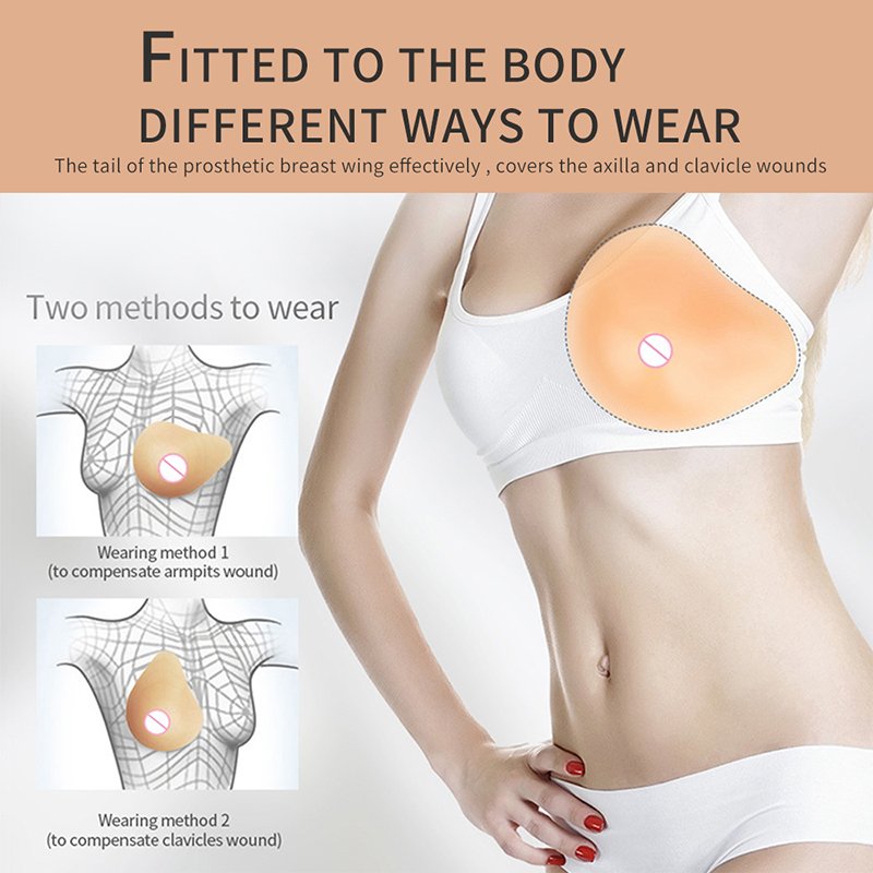 Prosthesis Silicone Breasts Form Reusable Breast Pads For Breasts Cancers Reconstruction