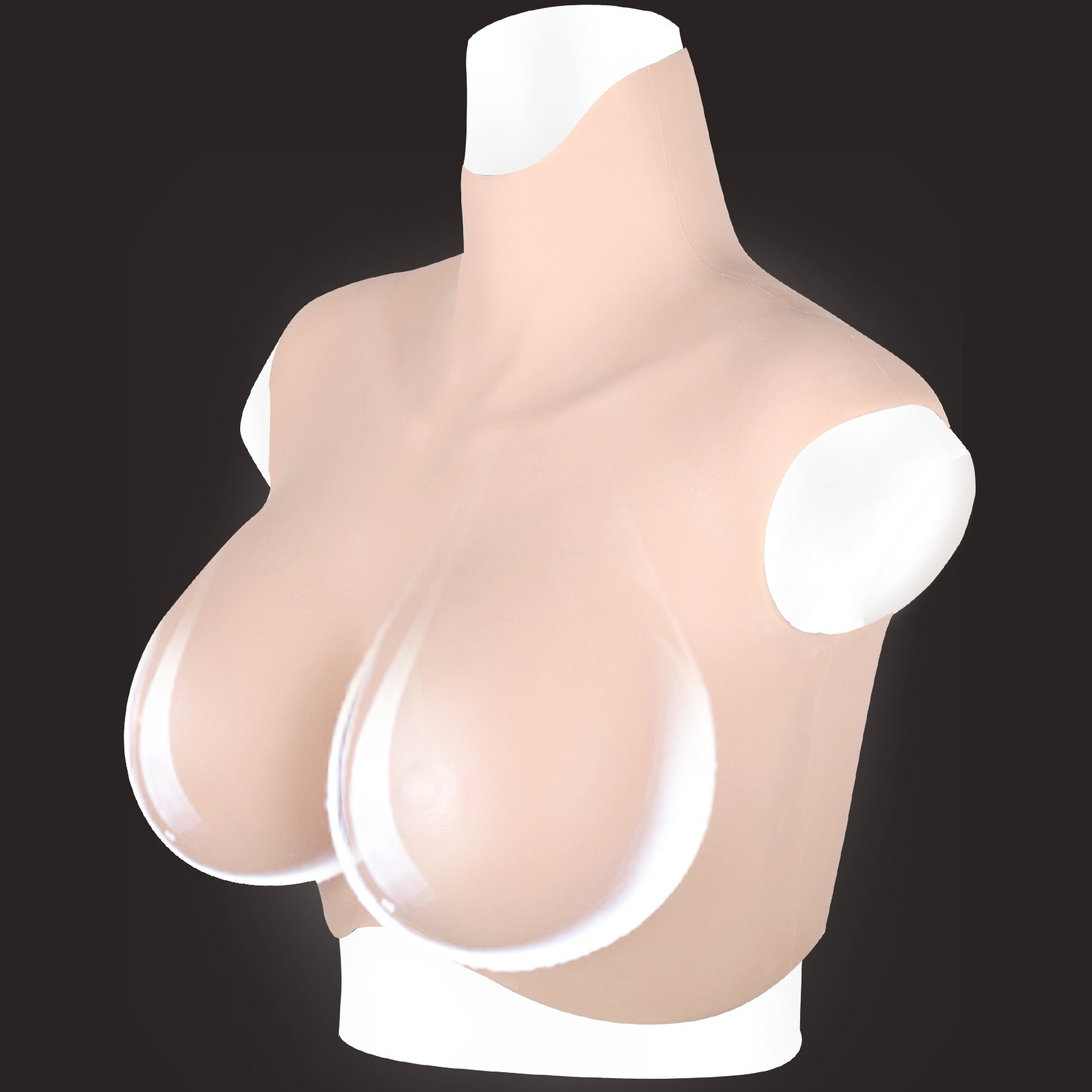 silicone breast forms brown black for transgender crossdressing men falsies breast form suit for shemale